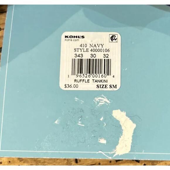 Bal Harbour Swim Women’s Size S Blue/White Floral Tankini NWT - Picture 6 of 7